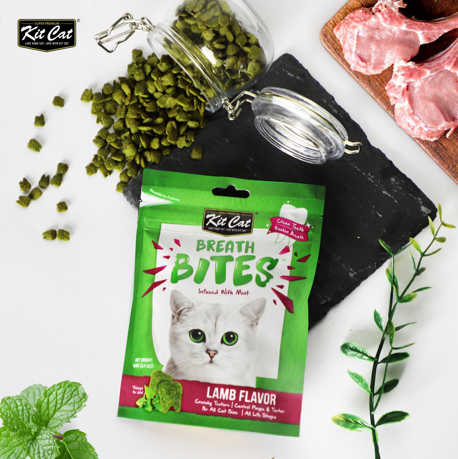 KITCAT BREATH BITES Viên nhai sạch răng cho mèo