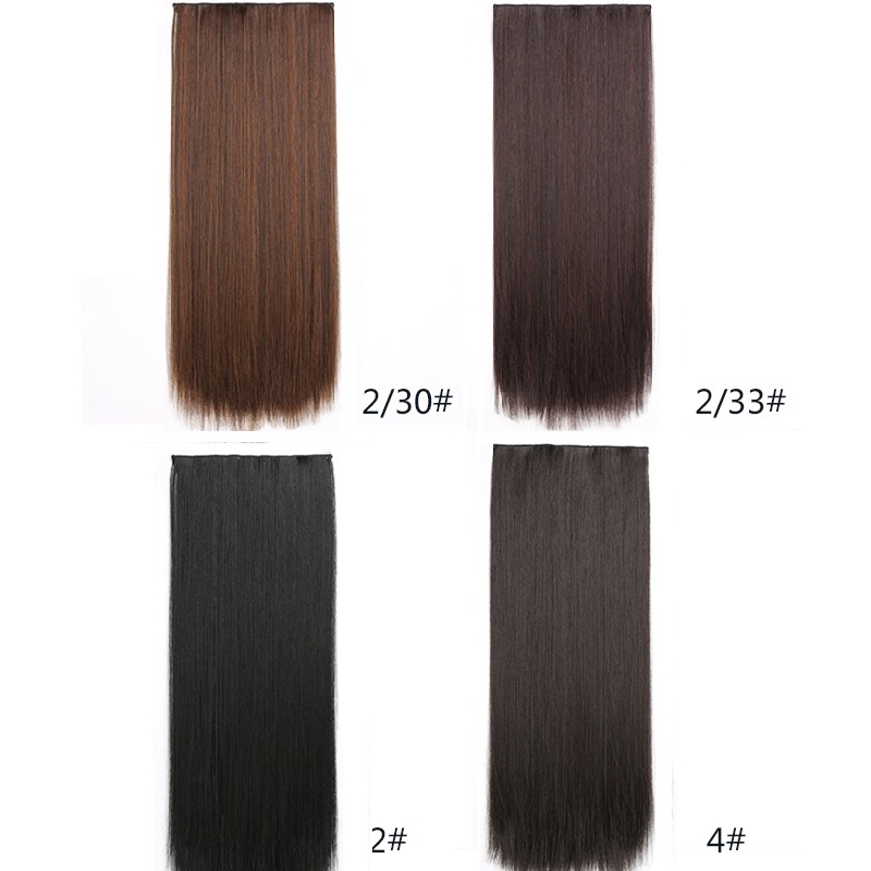 Phần mở rộng tóc dài thẳng có kẹp cực dài 100cm dành cho nữ