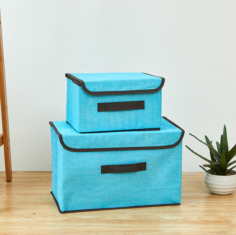Portable Nonwoven Storage Box Storage Box Foldable Linen Cloth Storage