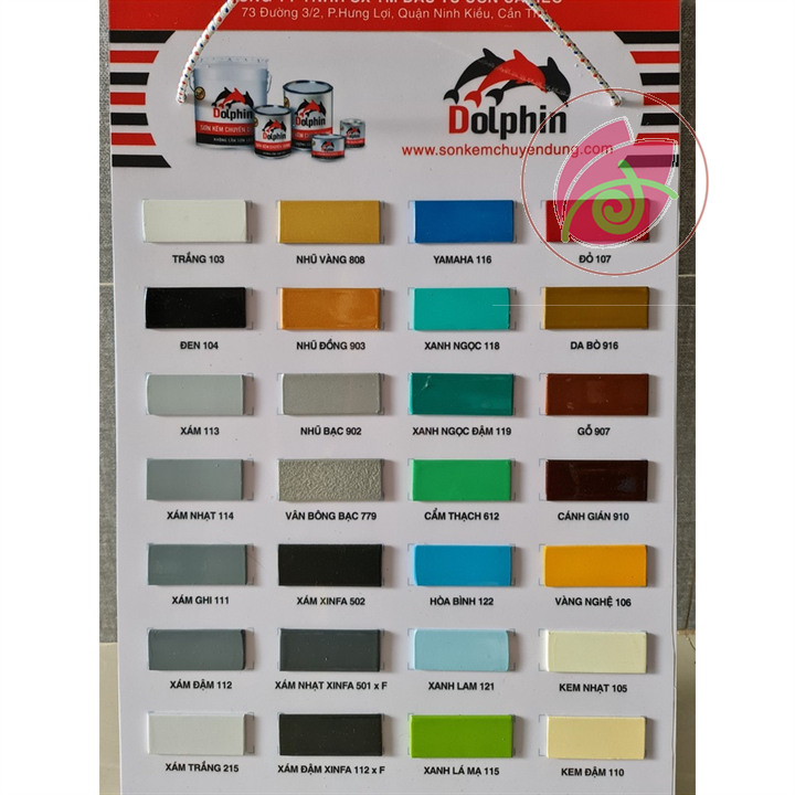 Sơn sắt mạ Kẽm 1k Dolphin 400gr, dùng cho tôn sắt thép