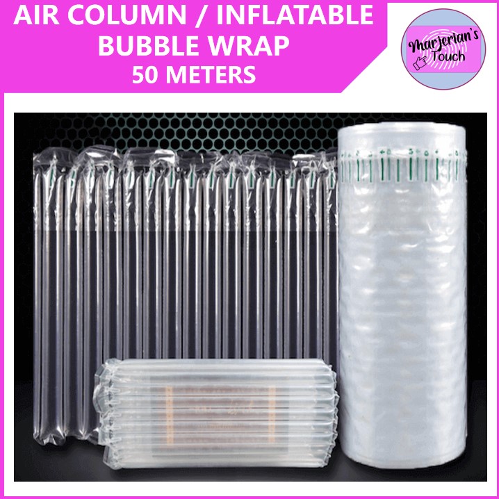 AIR COLUMN/SHOCK PROOF INFLATABLE BUBBLE WRAP/AIR CUSSION 50 METERS
