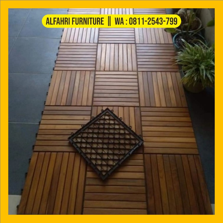 10PCS Parket Lantai Kayu Jati, Decking Kayu, Decking Kayu Jati, Decking
