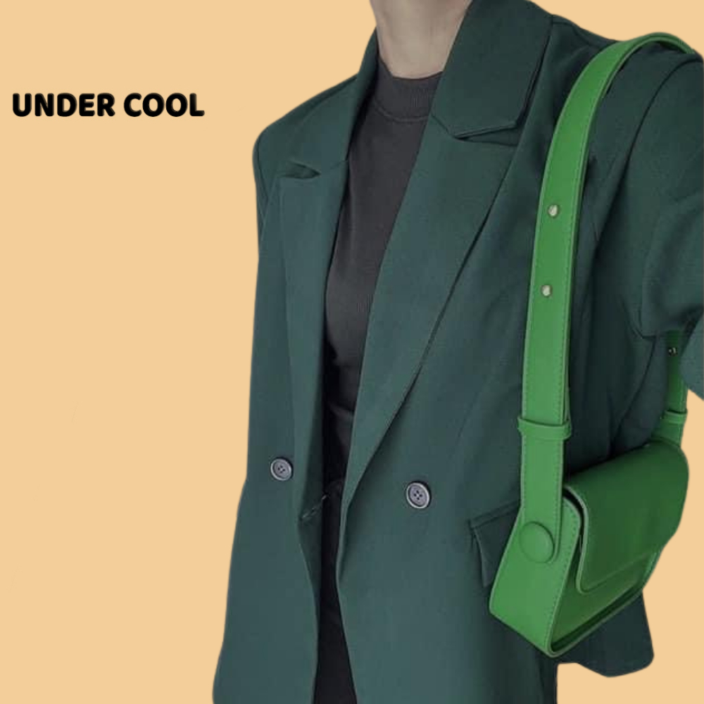 Áo Vest Blazer Trơn Basic UNDERCOOL 3 Màu Đen Be Rêu