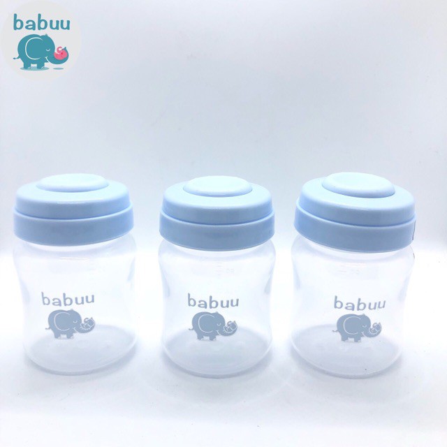 [sale re] BÌNH TRỮ SỮA (BỘ 3 BÌNH) BABUU NHẬT BẢN (Trữ tối đa 150ml)
