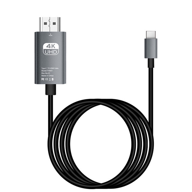 2m 4K @ 60Hz HDMI chiếu Cáp Dock USB Loại C đến 4K HDMI Thiết bị chuyển đổi dây cáp cho MacBook Pro Samsung không khí Xiaomi Lenovo