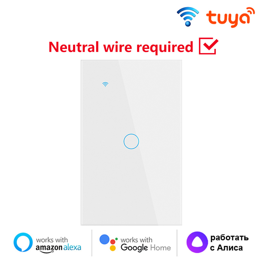 Vịt cửa hàng [Giao hàng nhanh] tuya Wifi đèn thông minh chuyển đổi màn hình cảm ứng chuyển đổi điều khiển bằng giọng nói không dây tường thiết bị chuyển mạch 1/2/3/4 Gang công tắc cảm ứng thông minh Nhà ánh sáng nút tường cuộc sống thông minh điều khiển b