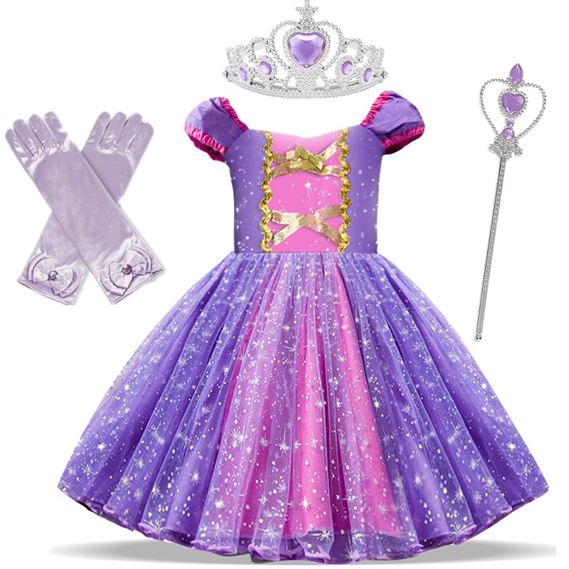 Snow White Girls Costume For Kids 2023 New Cosplay Baby Birthday Vestidos Halloween Carnival Princess Dress For Kids Costumes