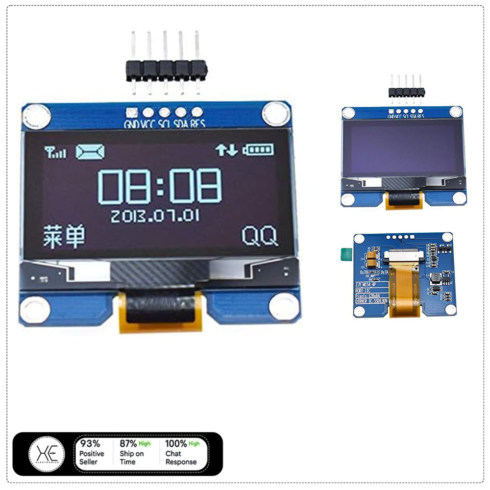 Arduino OLED lcd Module 0.96 Inch 128x64 I2C SSD 1306 LCD Screen. 