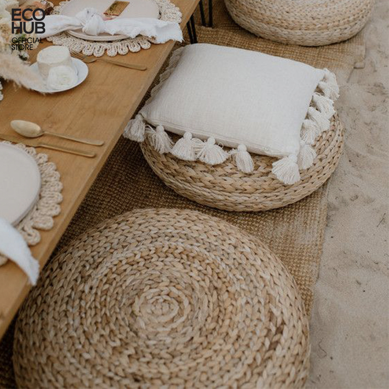 Ghê đôn lục bình ECOHUB đan thủ công loại tốt (Water Hyacinth Chair)