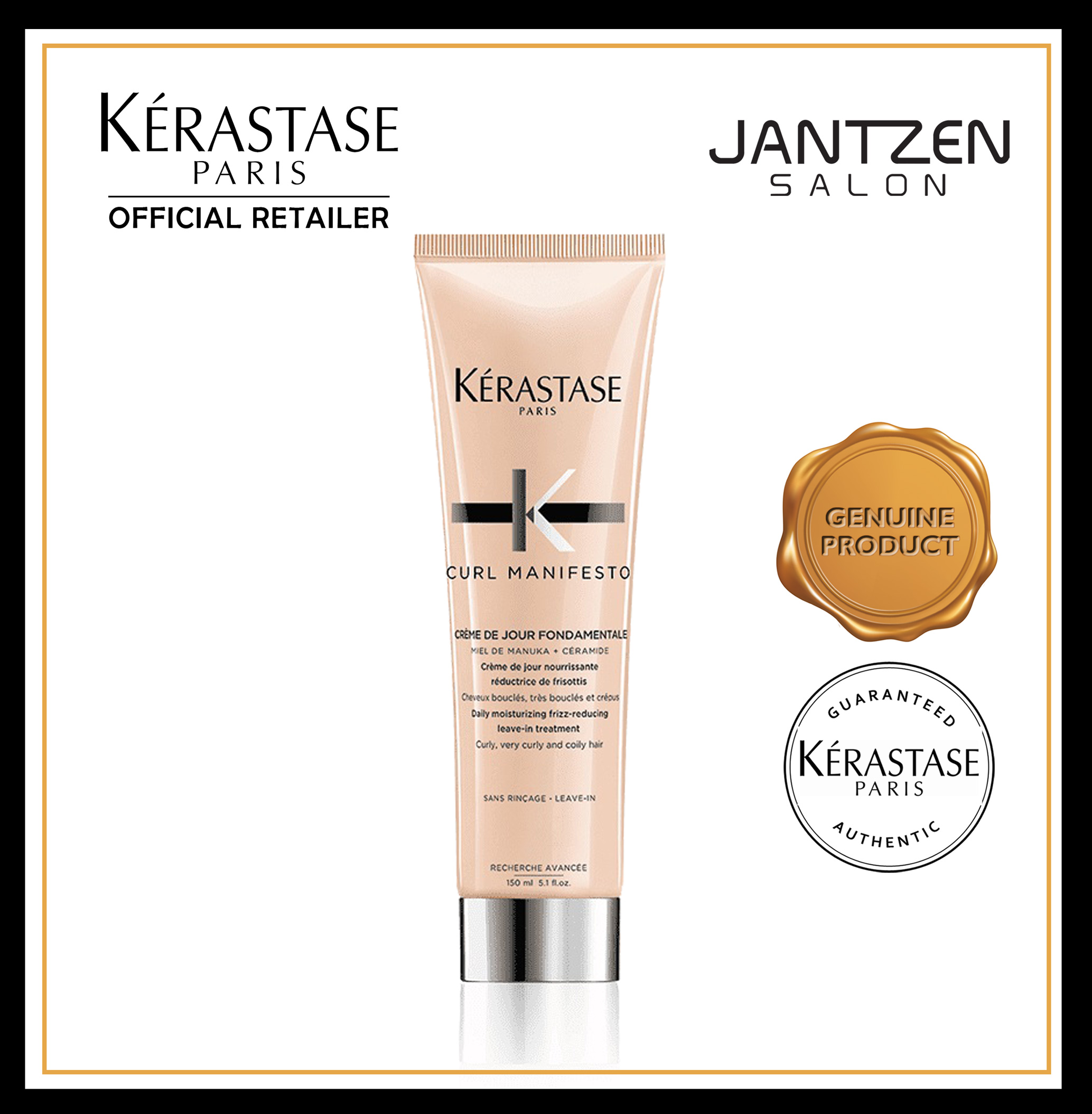 Kérastase Curl Manifesto Crème De Jour Fondamentale 150ml (Leave-In  Treatment Cream for Curly Hair) | Lazada Singapore