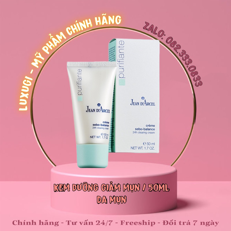Kem dưỡng giảm mụn - 24h Clearing Cream Jean D’Arcel