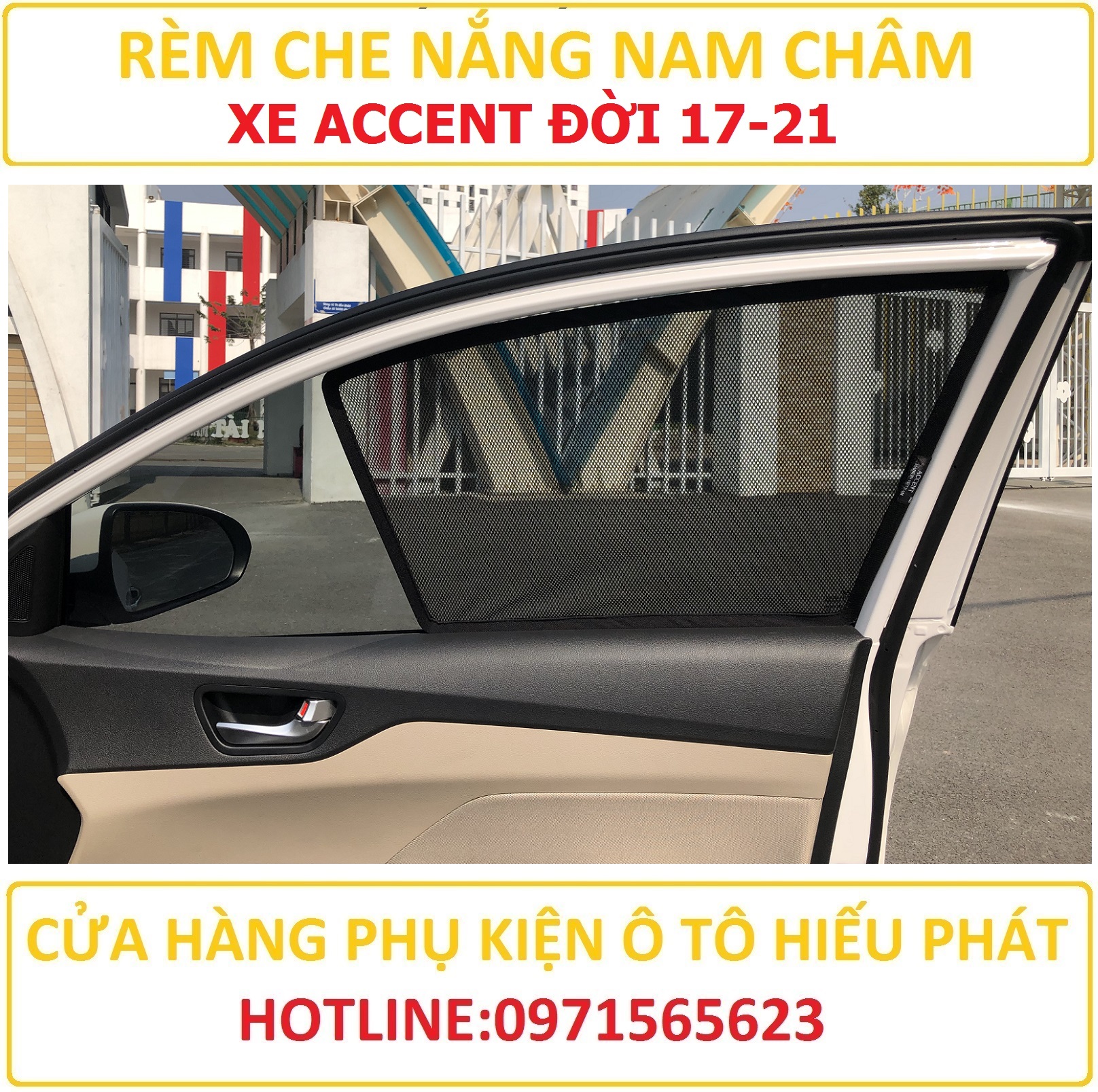 Rem che nắng ô tô xe kia accent