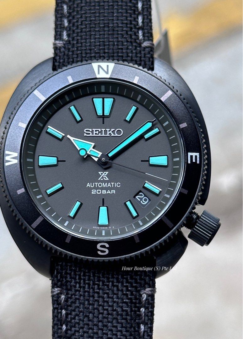 seiko land tortoise black