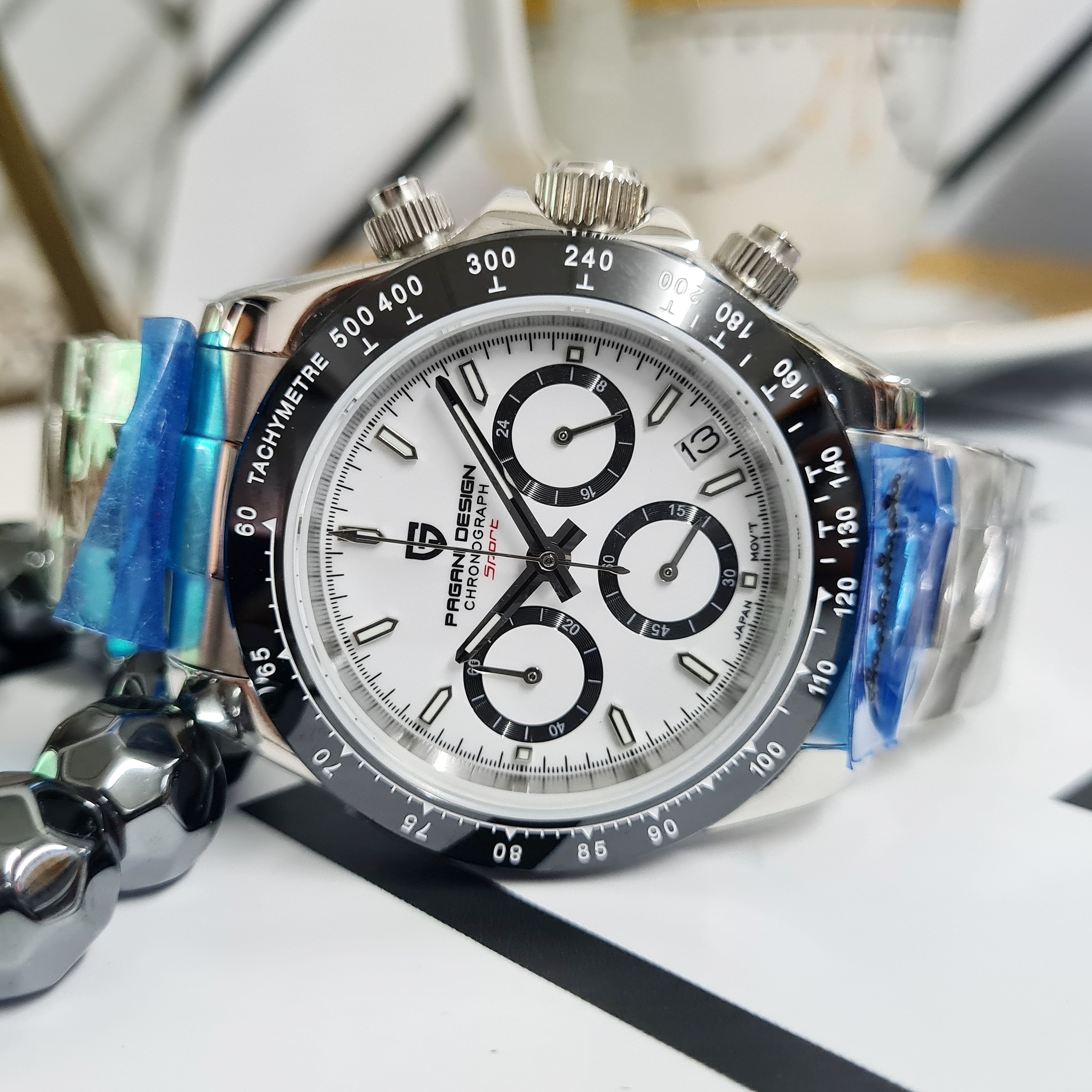 Rekomendasi Baterai Jam Tangan Original Dytona COD) Jam Tangan Pria Original PAGANI DESIGN PRM312 Analog Quartz Baterai Japan Movement Seiko VK63 Chronograph Chrono Aktif Stainless Steel 316L Rantai Besi Kaca Safir Sapphire Crystal Glass Anti Air Water Resist