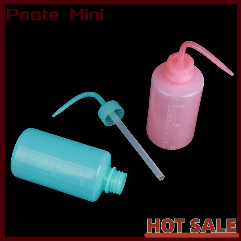 Pnate 1PC Wash Clean Clear White Plastic Green Soap Lab Wash Squeeze Diffuser Bottle