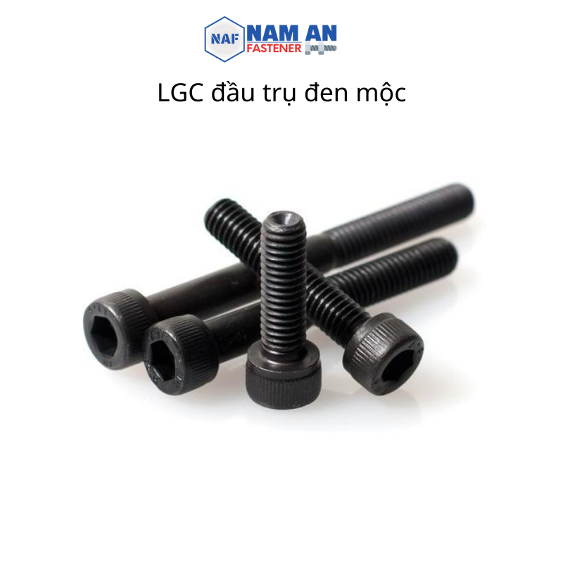 Ốc lục giác 12.9, kích thước M4, M5, M6, M8, M10, M12, M14, M16 Đen, Mạ ...