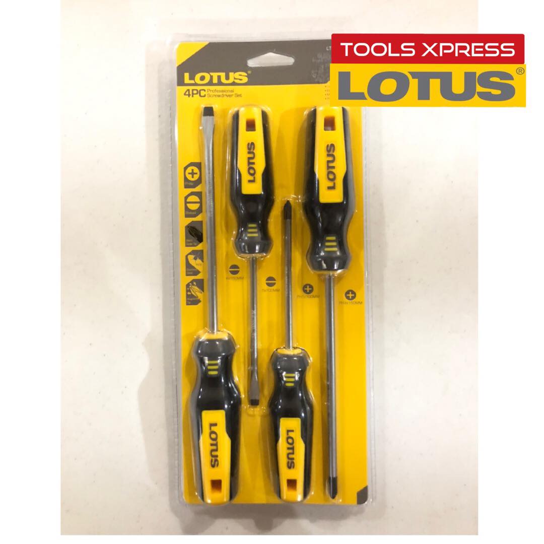 LOTUS Screwdriver set 4pcs [LTHTSS400] Lazada PH