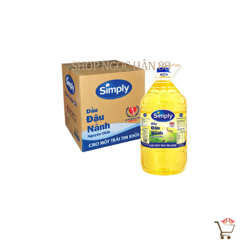 [Chính Hãng] Dầu ăn đậu nành Simply - Can 5L DATE MỚI