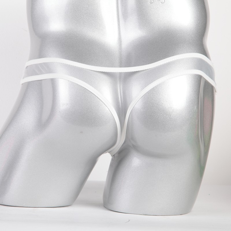 【MOMLOVE】 Breathable and Stylish See Through Briefs for Men Low Rise T Back Design