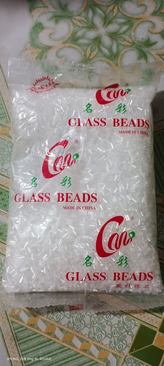 Hạt cườm màu trắng - phụ liệu may mặc, phụ kiện