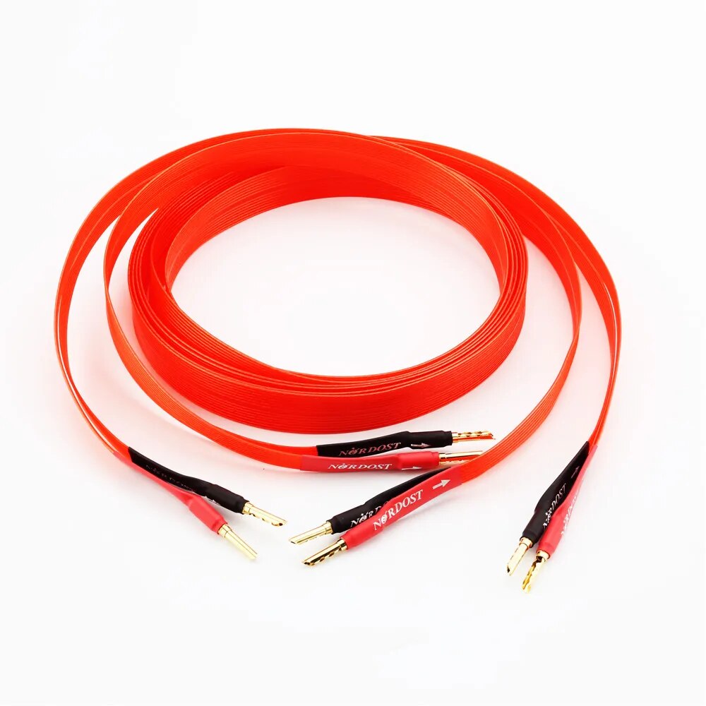 Nordost Red Dawn speaker cable Flatline loudspeaker cable Silverplated 99.9999 OFC audiophile