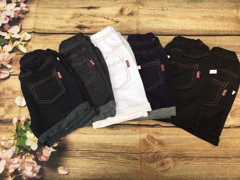 Quần đùi giả jean, quần sóc cho bé đủ size từ 20-30kg
