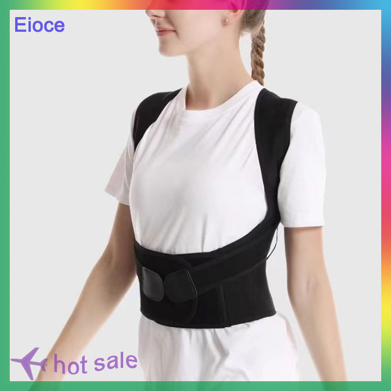 Eioce thư thế lưng có thể điều chỉnh dây đai chỉnh ngồi dây đai chỉnh lưng phụ nữ người đàn ông ngăn ngừa gù giảm đau đai điều chỉnh tư thế
