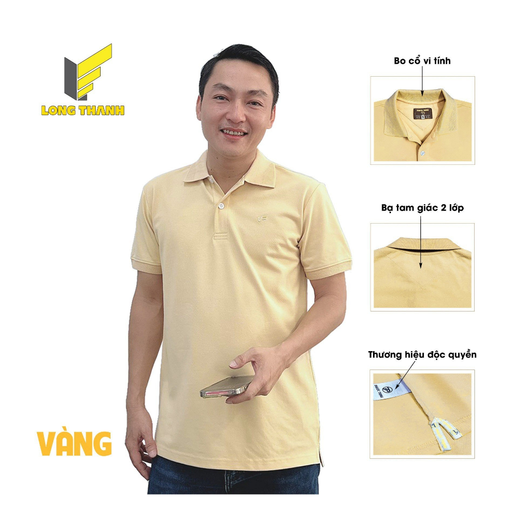 P02 - Áo Polo Phước Thịnh Màu Vàng
