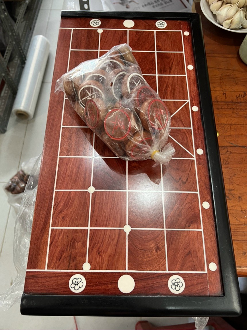 Bộ cờ tướng gỗ hương + quân cờ