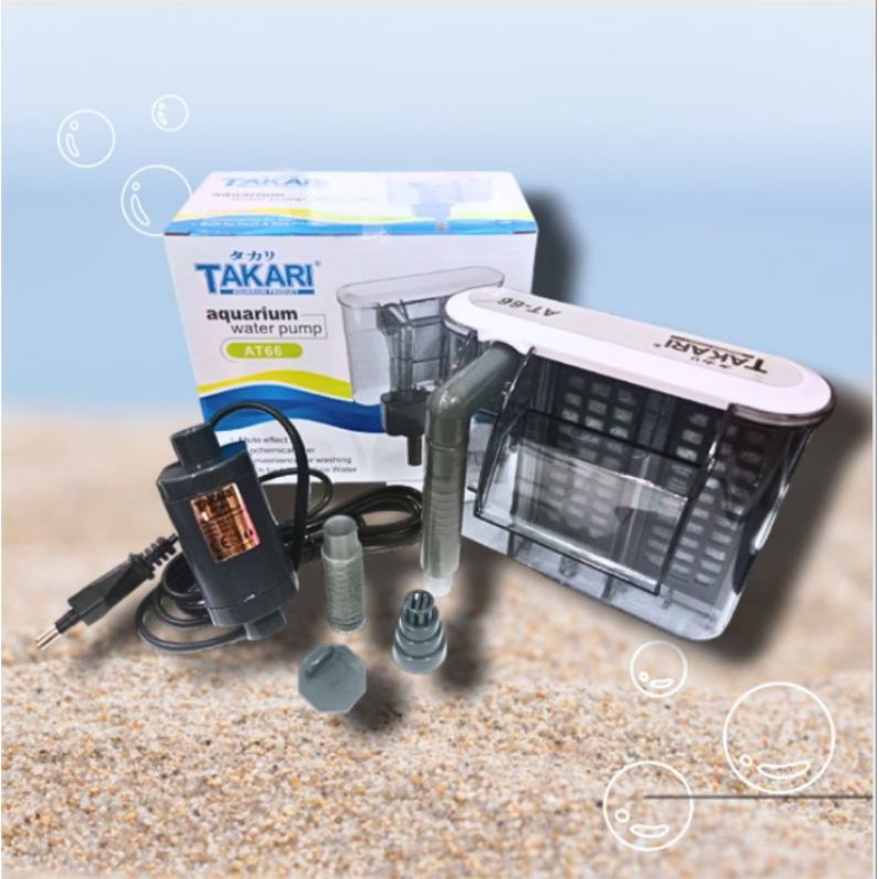 Pompa Filter Gantung Aquarium Water pump HANG ON TAKARI AT 66