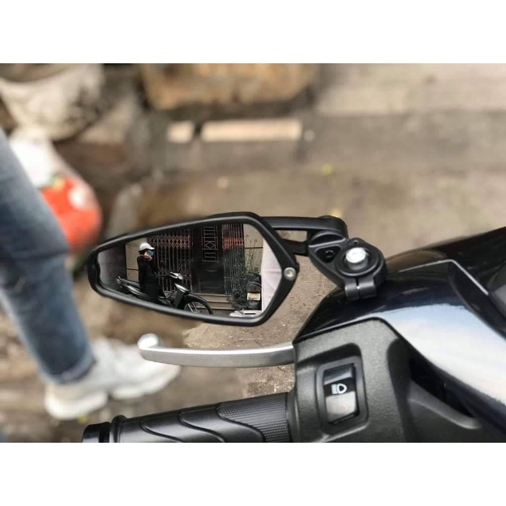 Gương Gù Thái Xịn Chân Gương Xe Máy Kính trắng