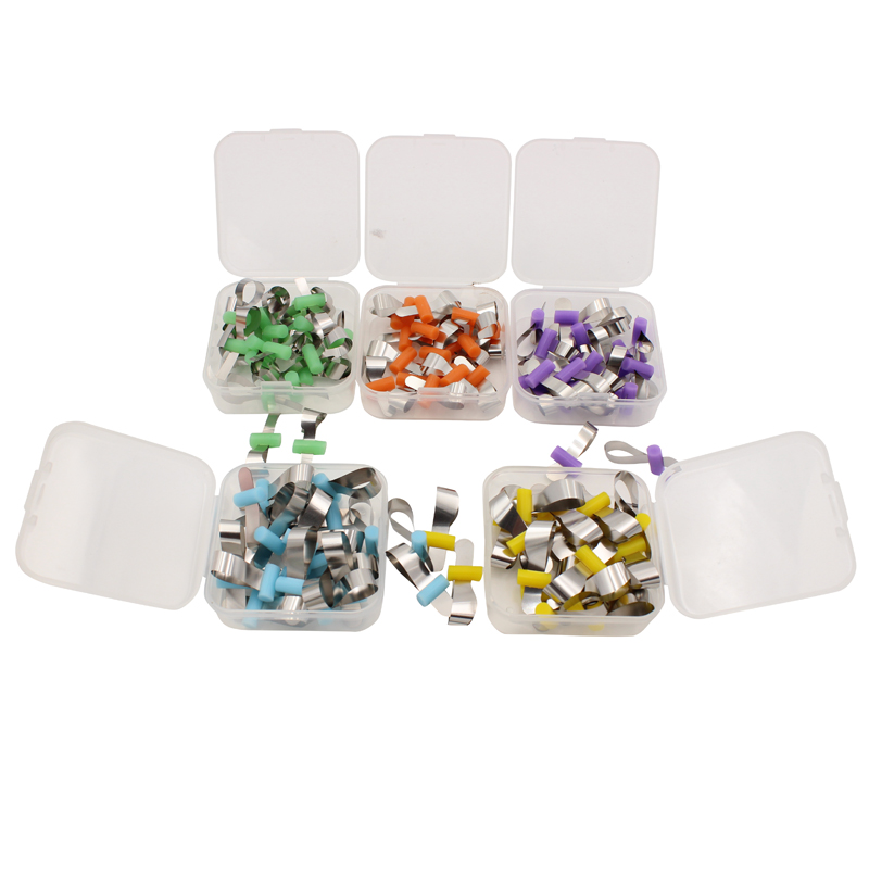 20Pcs Metal Matrix Bands Retainerless Automatrix with Locker Matrix Matrices Sectional Contoured Matrices