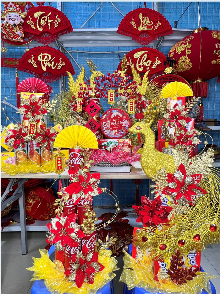[SET CÔNG TRI ÂN] Set phụ kiện tháp công phượng trang trí tết