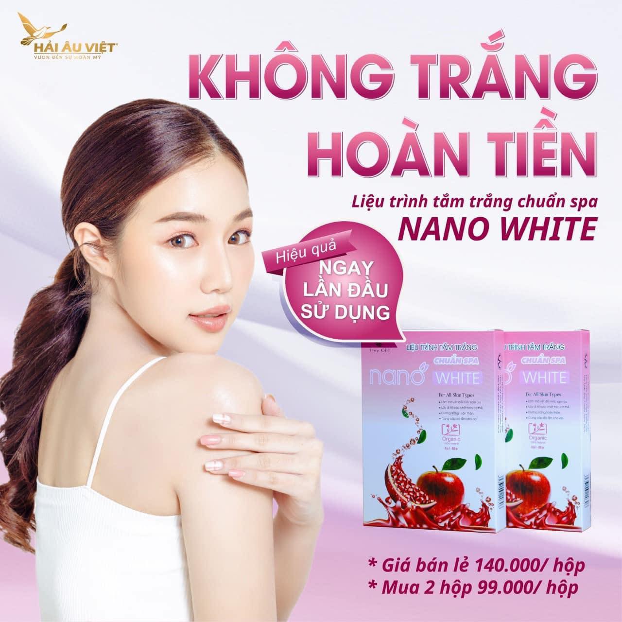 Tắm trắng nano chuẩn spa( 2 sét )