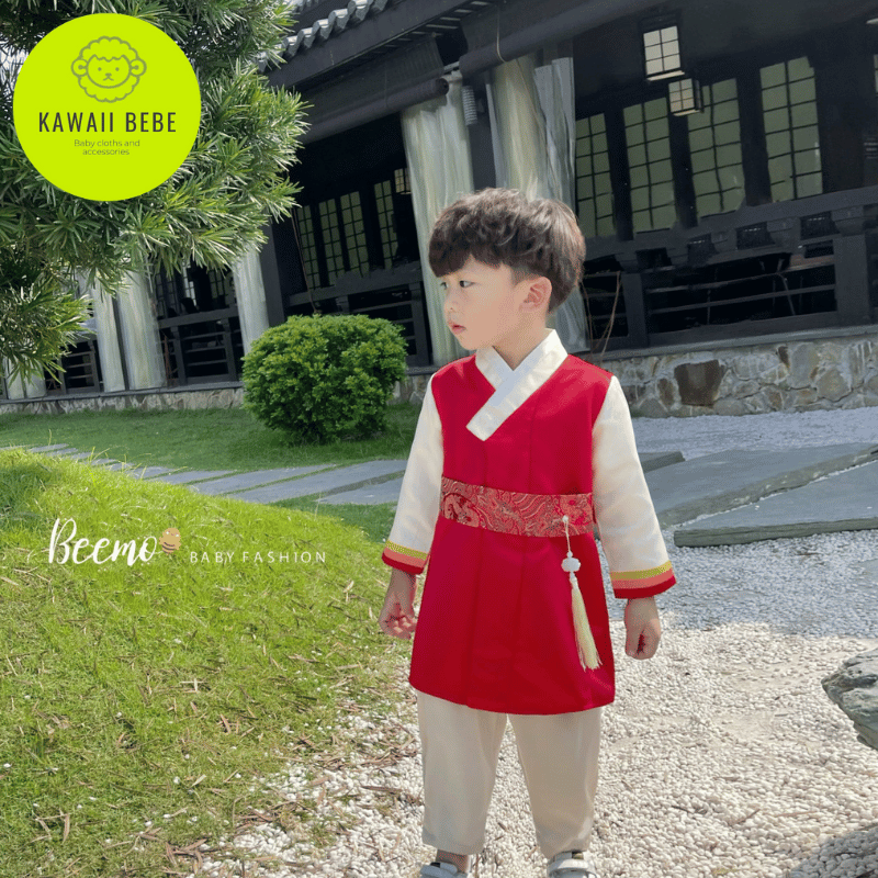 HANBOK bé trai và bé gái hàng cao cấp hình thêu tặng phụ kiện như ảnh mẫu KABEKIDS