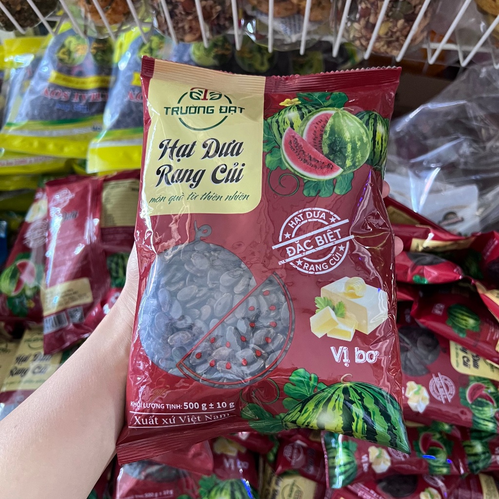 Hạt dưa rang củi sạch TRƯỜNG ĐẠT loại ngon đặc biệt túi đỏ