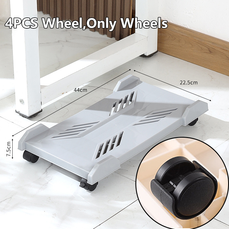 Computer Tower Stand Adjustable Mobile CPU Stand Gaming PC Case With 4 ...