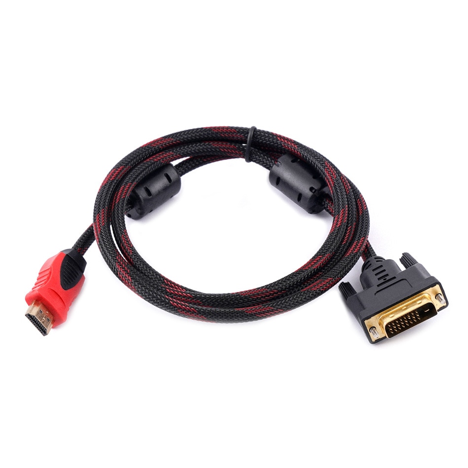 【tasselelf mall】DVI TO HDMI HDMI TO DVI , DVI D Male To HDMI Compatible Cable High Speed HDTV Compatible DVI Cable. 