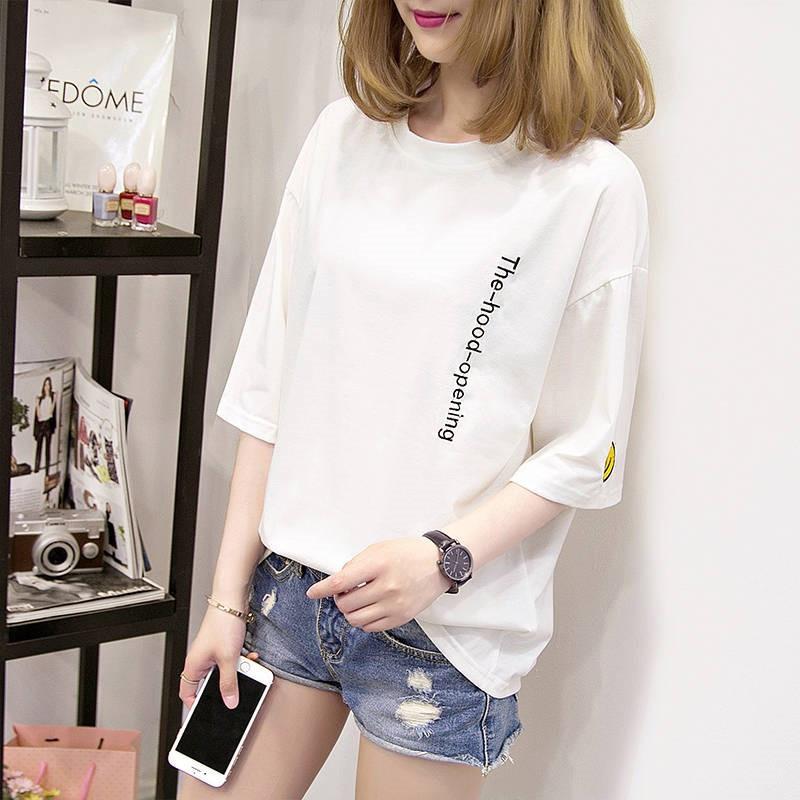 Áo thun nữ hình mặt cười Unisex