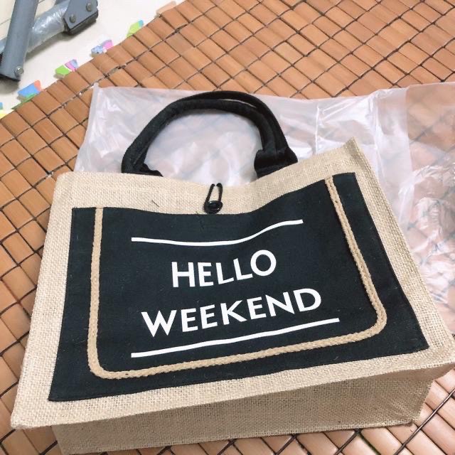 Túi Cói Hello Weekend Cao Cấp