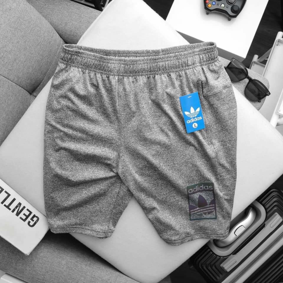 Quần short thể thao Nam poly 4 chiều logo phản quang