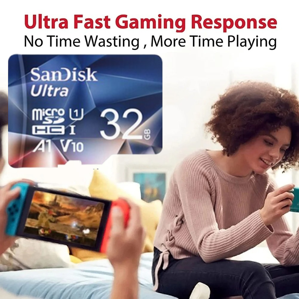 ♥【Ready Stock】 + Free Shipping+ COD ♥SanDisk Ultra A1 microSD Memory ...