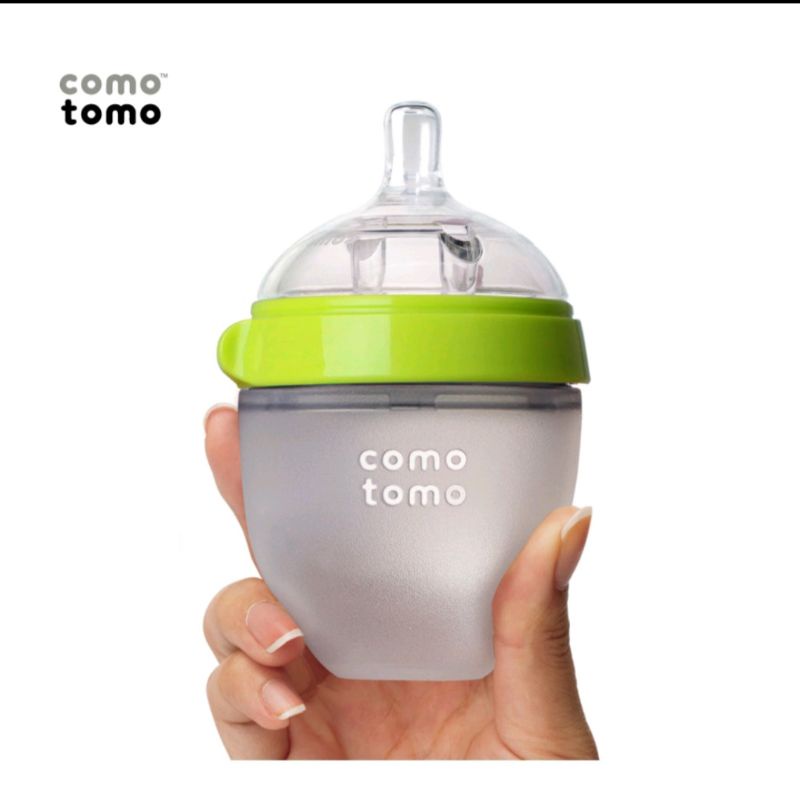 [CAM KẾT CHÍNH HÃNG] Bình sữa Comotomo 150ml/250ml đi kèm núm Silicon siêu mềm