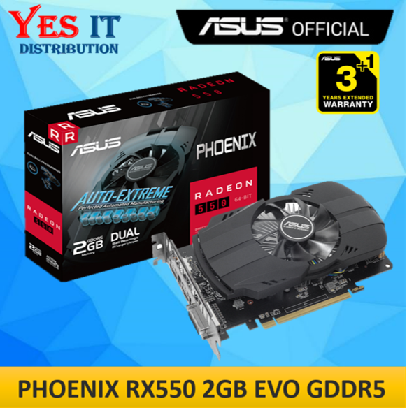 Asus Dual Asus Radeon 550 Phoenix 2gb Gpu Asus Radeon RX 550 4GB