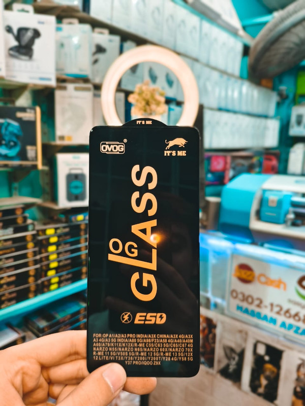 OPPO A79 OG Tempered Glass Full Screen Coverage Daraz.pk