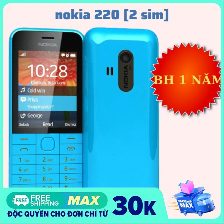 Điện thoại Nokia 220 2 sim