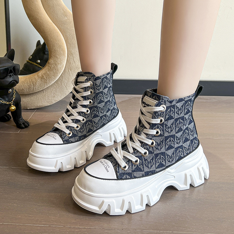 QiaoYiLuo Women's sneakers, knitted casual shoes, Korean version running shoes, light fashion shoes, sneakers women