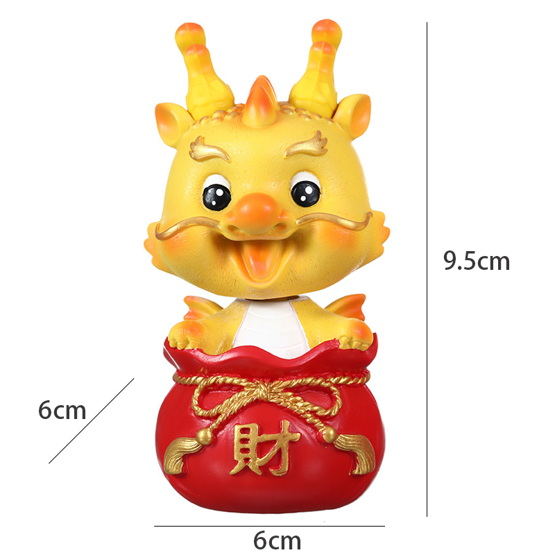 【H & L Welcomebaby】平安喜乐龙年吉祥物 Cute Dragon Zodiac Ornament CNY Decoration ...