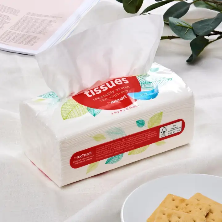 RedMart Silky Soft 2Ply Facial Tissue Paper - 4 Pack
