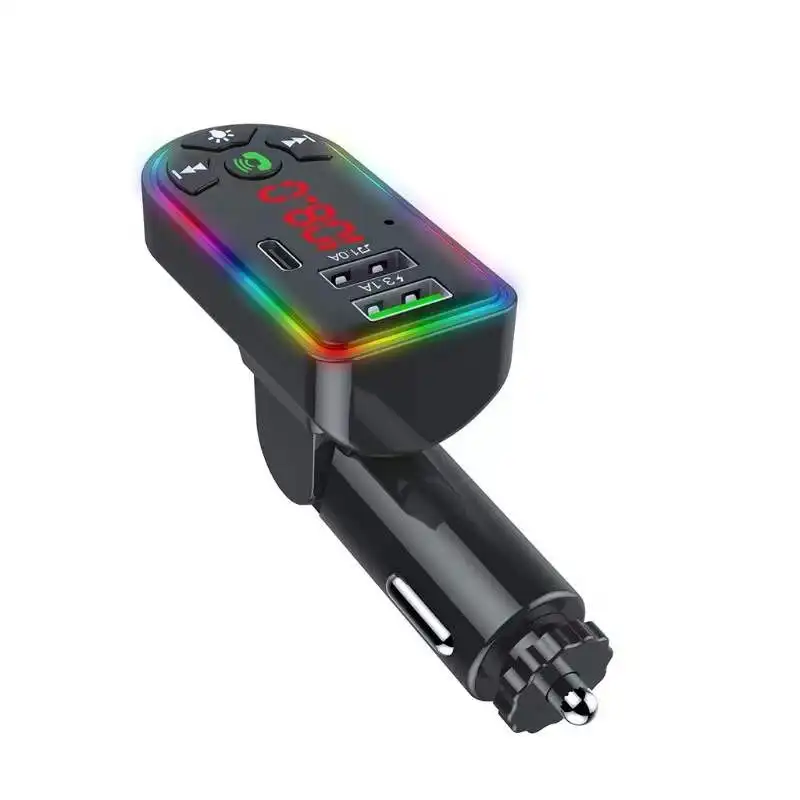 ภาพสินค้าบลูทูธในรถยนต์+ ที่ชาร์จไฟมือถือ รับสัญญาณบลูทูธ Car Kit MP3 Player FM Transmitter Modulator X8 จากร้าน Gadget9 You บน Lazada ภาพที่ 5